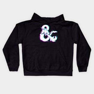 dnd glitch logo Kids Hoodie